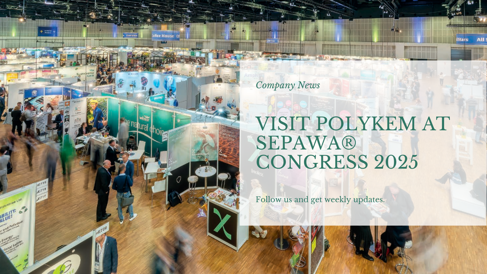 قم بزيارة Polykem Booth في Sepawa® Congress 2025 في برلين!